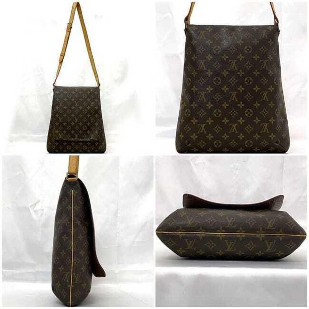 Louis Vuitton Brown Flap Shoulder Musette Crossbody Bag Canvas Monogram Leather